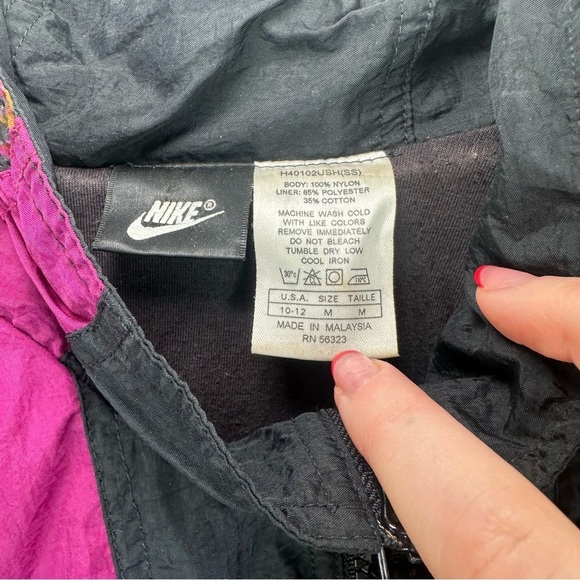 Vintage 90's Nike Paisley  Pop Art Zip Up Windbreaker - Picture 3 of 6